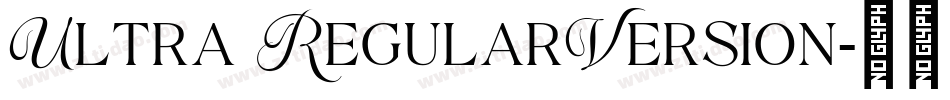 Ultra RegularVersion字体转换